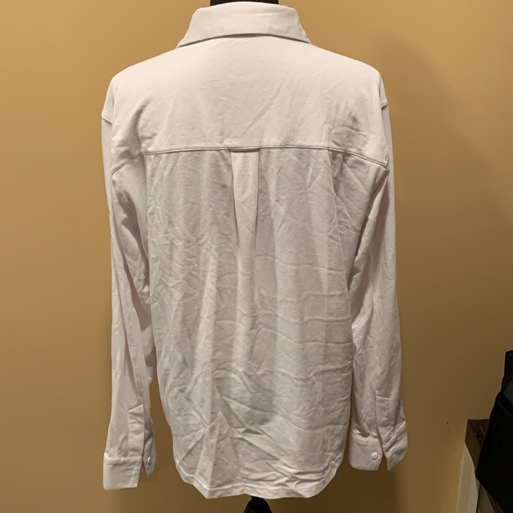Fabletics Men’s White Collared Button Down Shirt … - image 4